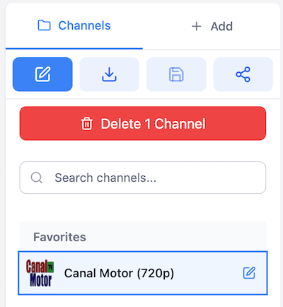 Toggle edit mode interface